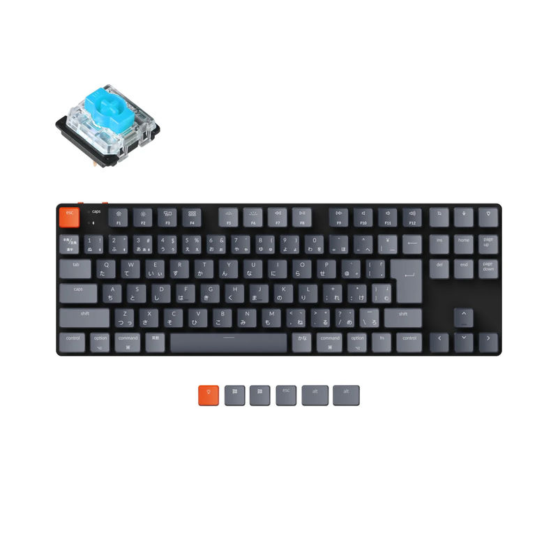 Keychron K1 SE Wireless Mechanical Keyboard (Japan JIS Layout) - Version 5 - Version:RGB Backlight - Switch Type:Low Profile Gateron Mechanical - Switch Option:Blue
