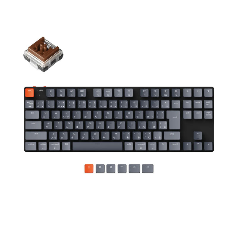 Keychron K1 SE Wireless Mechanical Keyboard (Japan JIS Layout) - Version 5 - Version:RGB Backlight - Switch Type:Low Profile Keychron Optical (Hot-Swappable) - Switch Option:Brown
