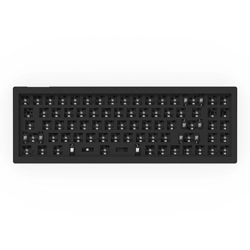 Keychron V7 QMK Custom Mechanical Keyboard - Type:Barebone - Color:Carbon Black (Non-transparent) - Switches:Barebone