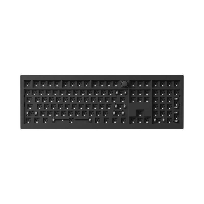 Keychron V6 Max QMK/VIA Wireless Custom Mechanical Keyboard - Type:Barebone Knob - Color:Carbon Black - Switches:Barebone