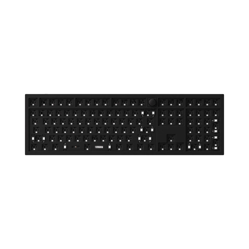 Keychron Q6 QMK Custom Mechanical Keyboard - Type:Barebone Knob - Color:Carbon Black - Switches:Barebone