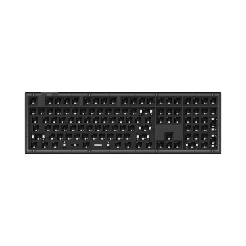Keychron V6 QMK Custom Mechanical Keyboard - Type:Barebone - Color:Frosted Black (Translucent) - Switches:Barebone