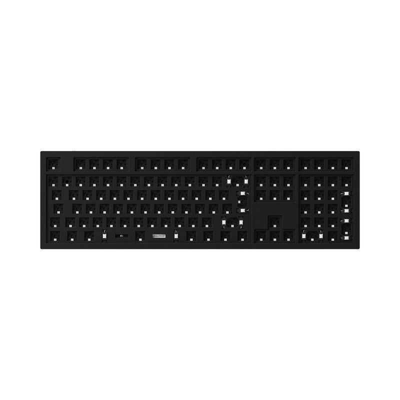 Keychron Q6 QMK Custom Mechanical Keyboard ISO Layout Collection - Type:Barebone ISO - Layout Version:Barebone (Carbon Black) - Switches:Barebone