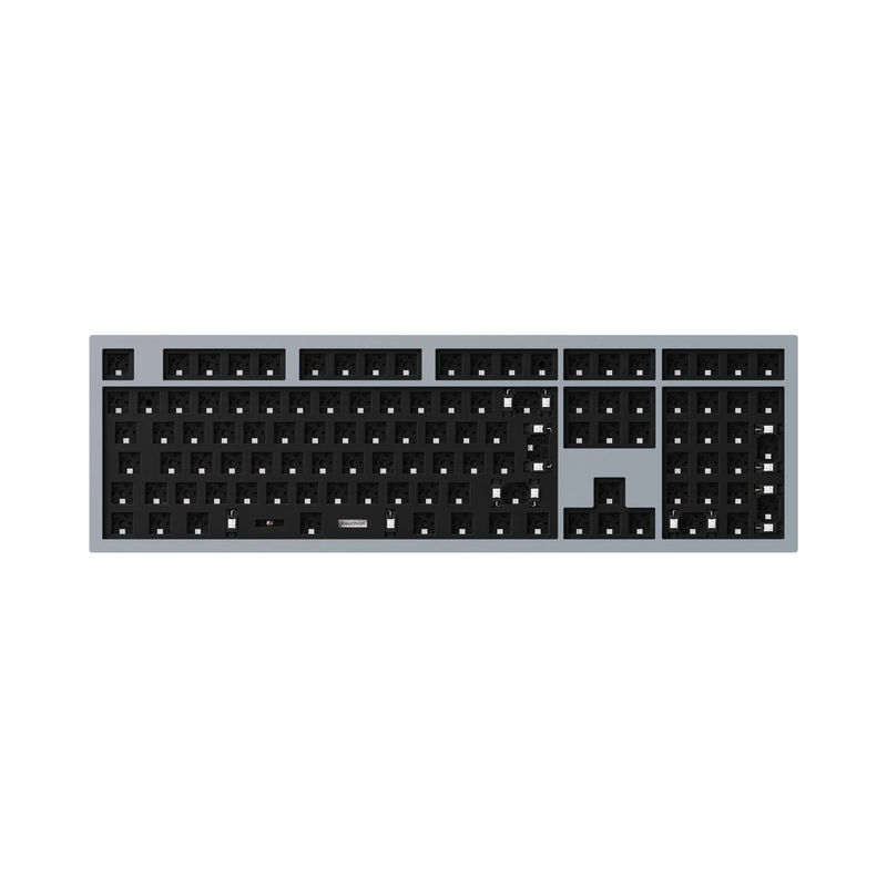 Keychron Q6 QMK Custom Mechanical Keyboard ISO Layout Collection - Type:Barebone ISO - Layout Version:Barebone (Silver Grey) - Switches:Barebone