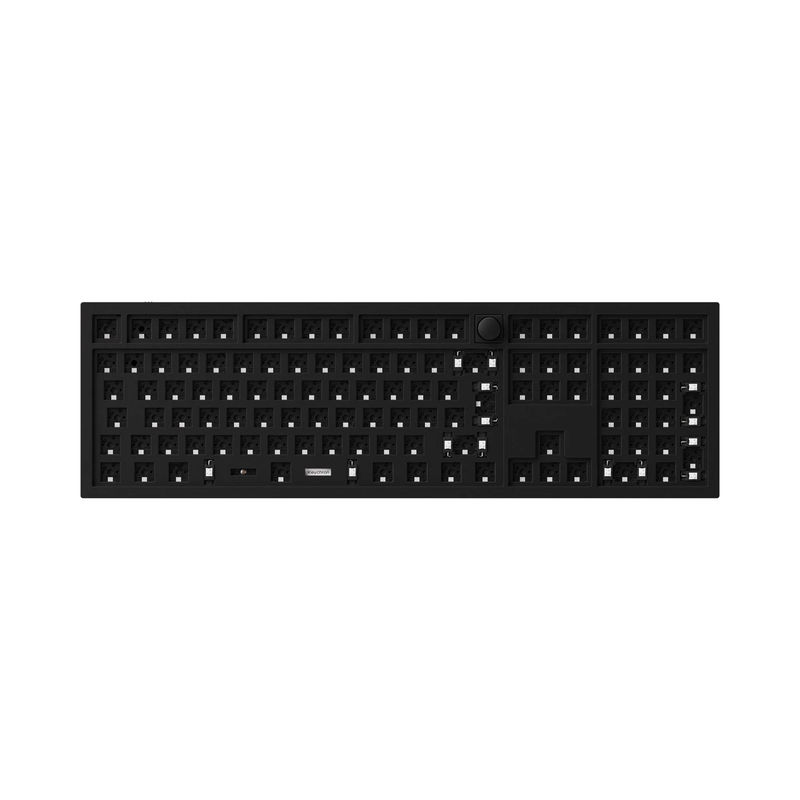 Keychron Q6 QMK Custom Mechanical Keyboard ISO Layout Collection - Type:Barebone ISO Knob - Layout Version:Barebone Knob (Carbon Black) - Switches:Barebone