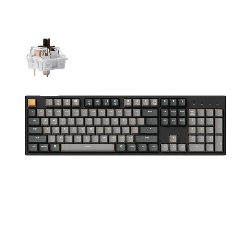 Keychron C2 Pro QMK/VIA Wired Mechanical Keyboard - Version:RGB Backlight - Switch Option:K Pro Brown