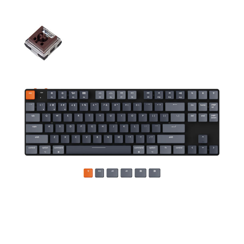 Keychron K1 SE Wireless Mechanical Keyboard (Version 5) - Version:RGB Backlight - Switch Type:Low Profile Keychron Optical (Hot-Swappable) - Switch Option:Brown