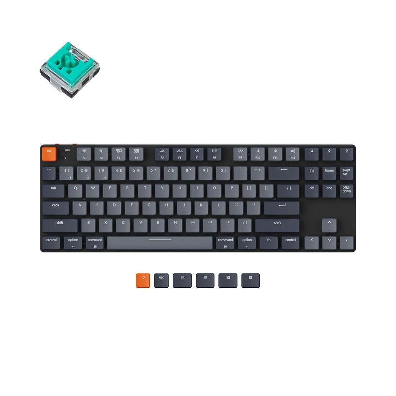 Keychron K1 SE Wireless Mechanical Keyboard (Version 5) - Version:White Backlight - Switch Type:Low Profile Keychron Optical (Hot-Swappable) - Switch Option:Mint