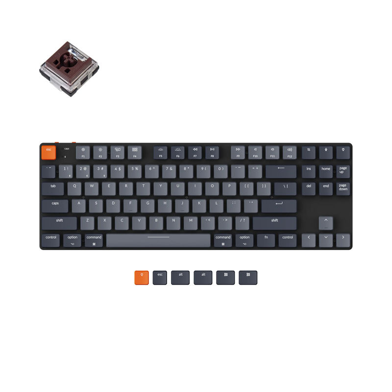 Keychron K1 SE Wireless Mechanical Keyboard (Version 5) - Version:White Backlight - Switch Type:Low Profile Keychron Optical (Hot-Swappable) - Switch Option:Brown