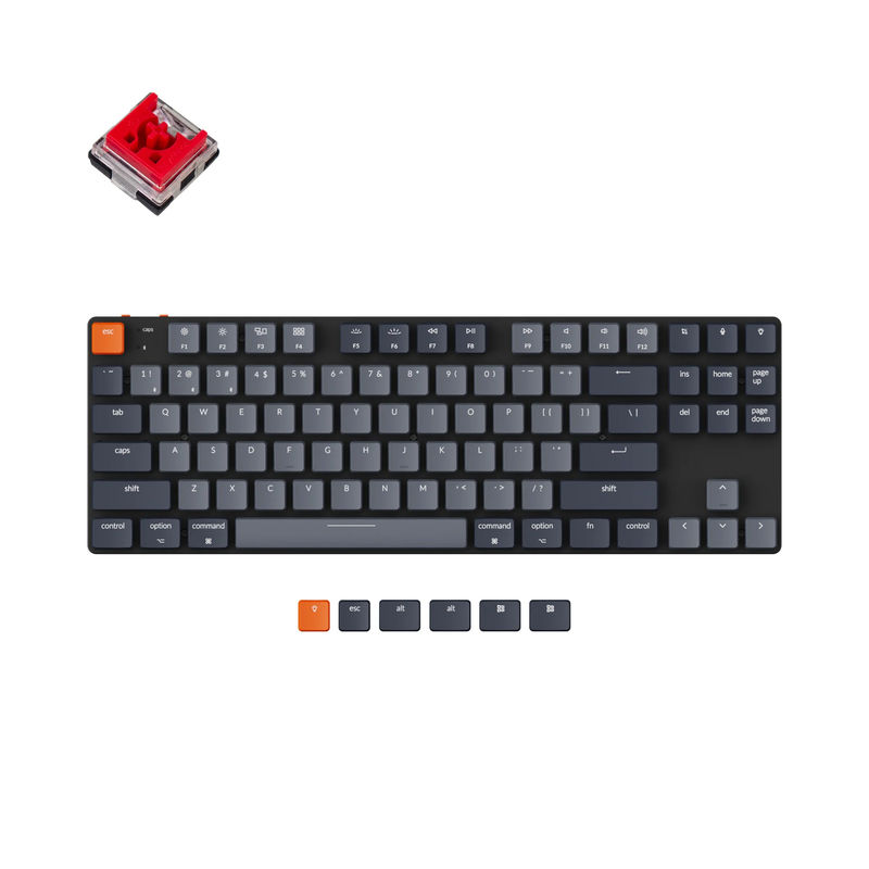 Keychron K1 SE Wireless Mechanical Keyboard (Version 5) - Version:White Backlight - Switch Type:Low Profile Keychron Optical (Hot-Swappable) - Switch Option:Red