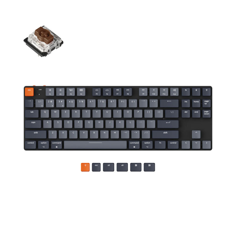 Keychron K1 SE Wireless Mechanical Keyboard (Version 5) - Version:White Backlight - Switch Type:Low Profile Gateron Mechanical - Switch Option:Brown