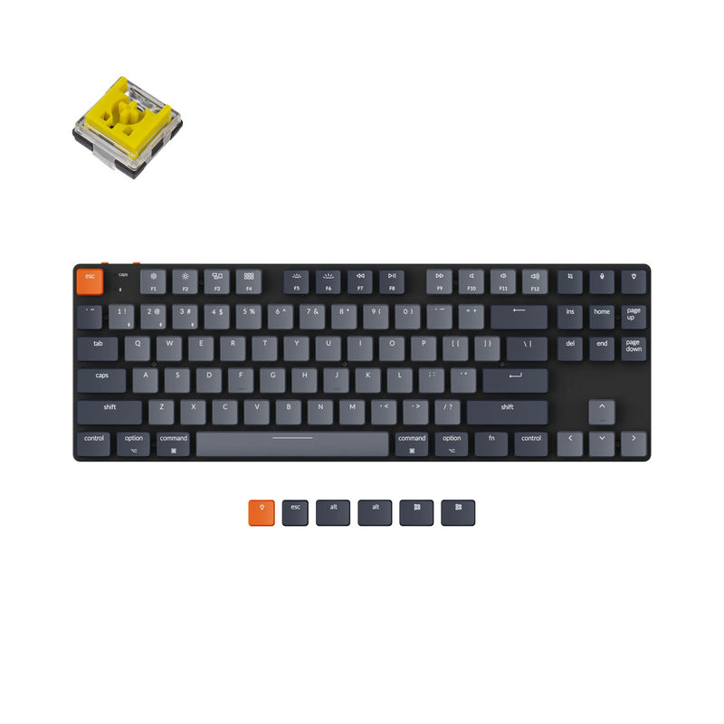 Keychron K1 SE Wireless Mechanical Keyboard (Version 5) - Version:White Backlight - Switch Type:Low Profile Keychron Optical (Hot-Swappable) - Switch Option:Banana