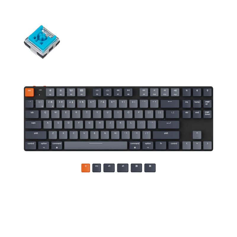 Keychron K1 SE Wireless Mechanical Keyboard (Version 5) - Version:White Backlight - Switch Type:Low Profile Keychron Optical (Hot-Swappable) - Switch Option:Blue