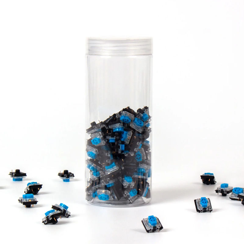Gateron Low Profile 2.0 Mechanical Switch - Option:Blue - Quantity of one set:110 Switches