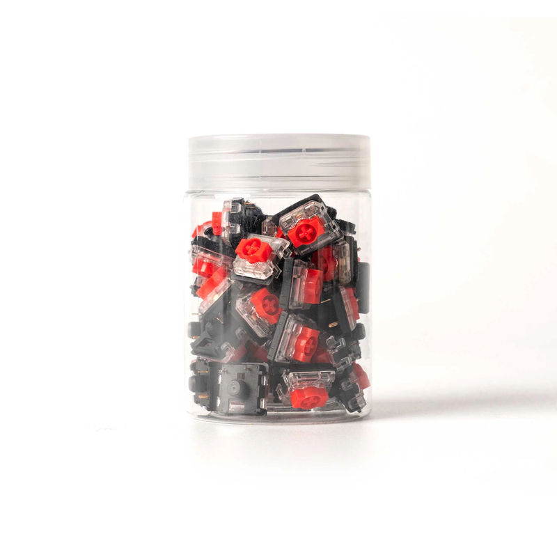 Gateron Low Profile 2.0 Mechanical Switch - Option:Red - Quantity of one set:45 Switches