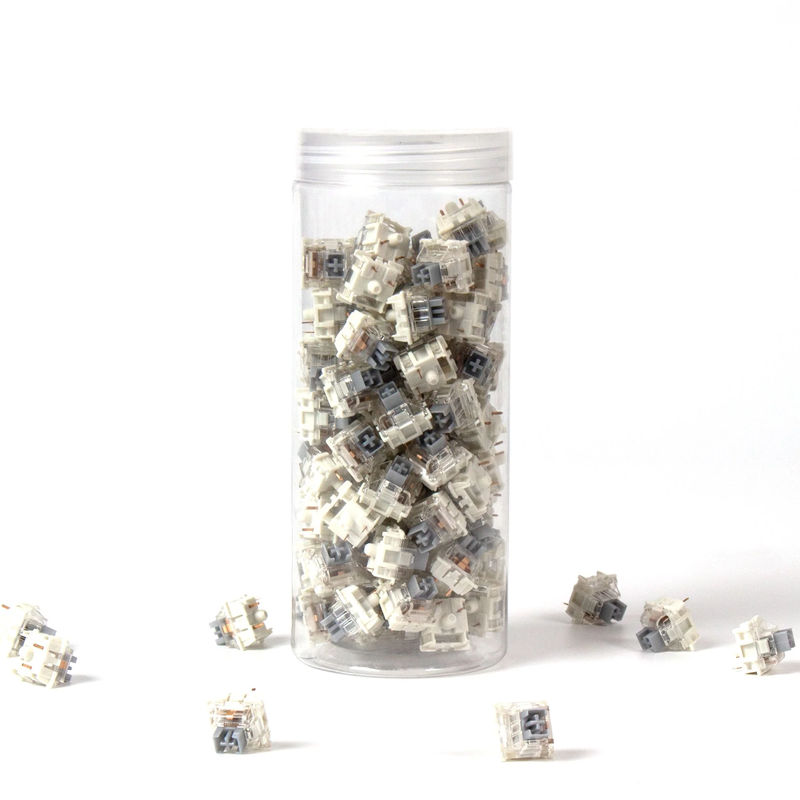 Gateron G Pro Switch Set - Option:Silver (Two-Stage Spring) - Quantity of one set:110 Switches