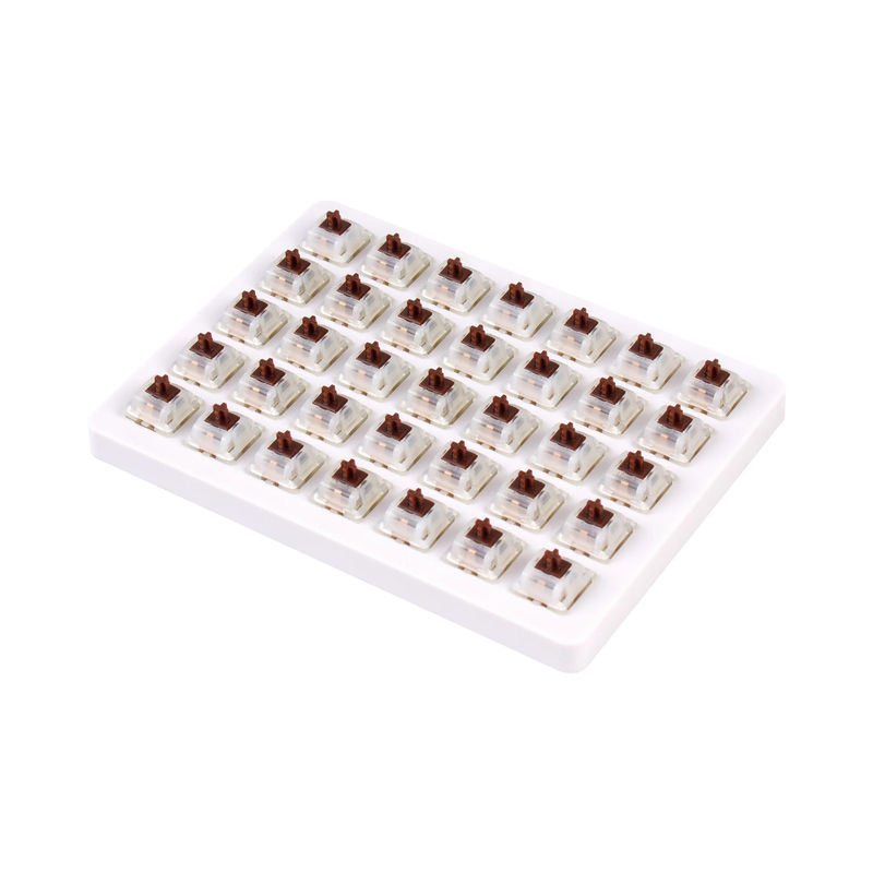 Gateron Cap V2 Switch Set - Switch Option:Cap Milky-Brown - Quantity of one set:35 Switches
