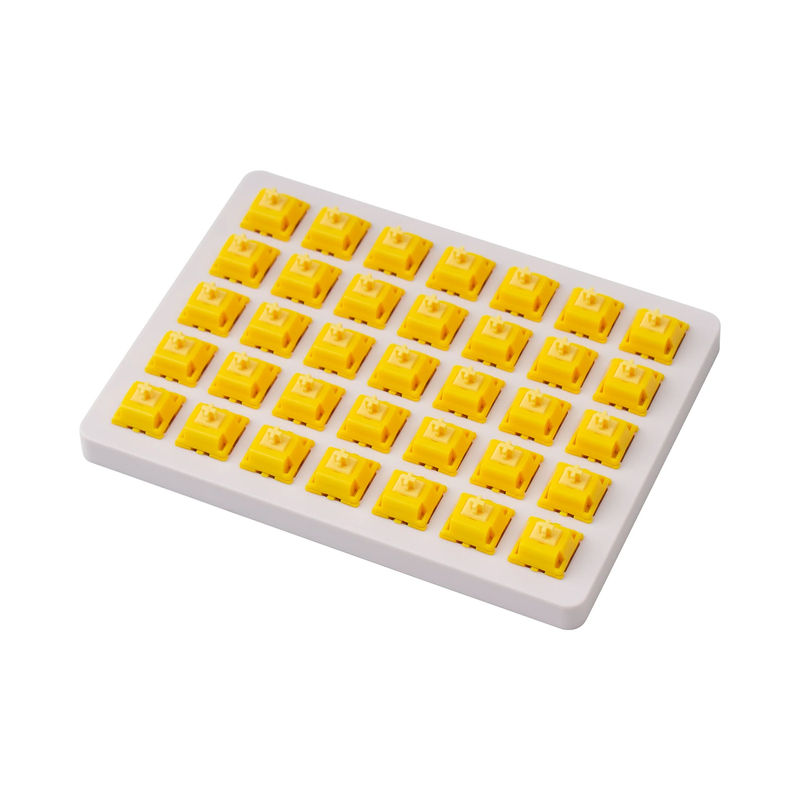 Gateron Cap V2 Switch Set - Switch Option:Cap Golden-Yellow - Quantity of one set:35 Switches