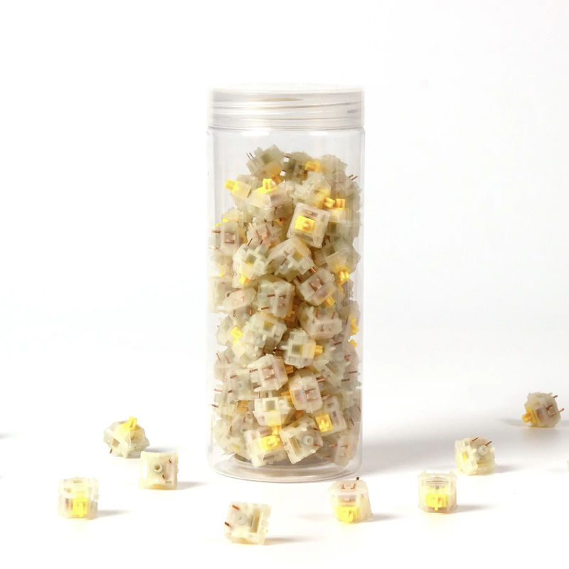 Gateron Cap V2 Switch Set - Switch Option:Cap Milky-Yellow - Quantity of one set:110 Switches