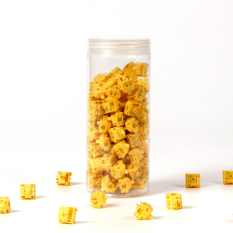 Gateron Cap V2 Switch Set - Switch Option:Cap Golden-Yellow - Quantity of one set:110 Switches