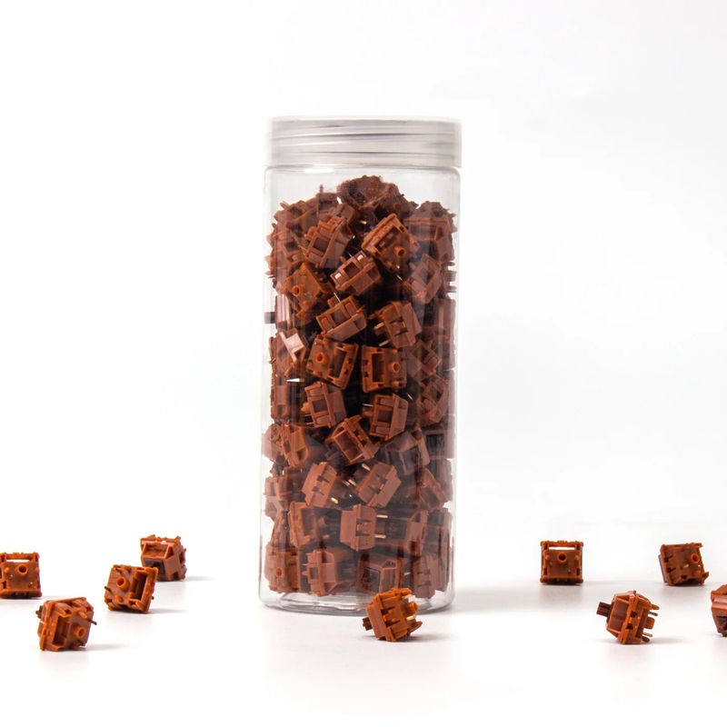 Gateron Cap V2 Switch Set - Switch Option:Cap Golden-Brown - Quantity of one set:110 Switches