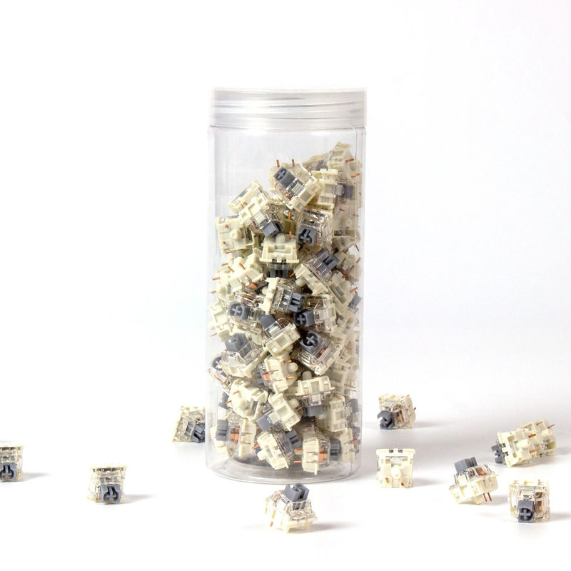 Gateron G Pro 2.0 Switch - Option:Silver (Two-Stage Spring) - Quantity of one set:110 Switches