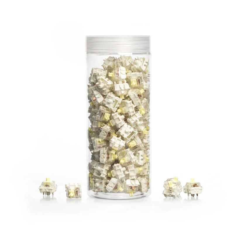 Gateron Jupiter Switch Set - Option:Banana (Two-Stage Spring) - Quantity of one set:110 Switches - Switch Pin:5 Pin