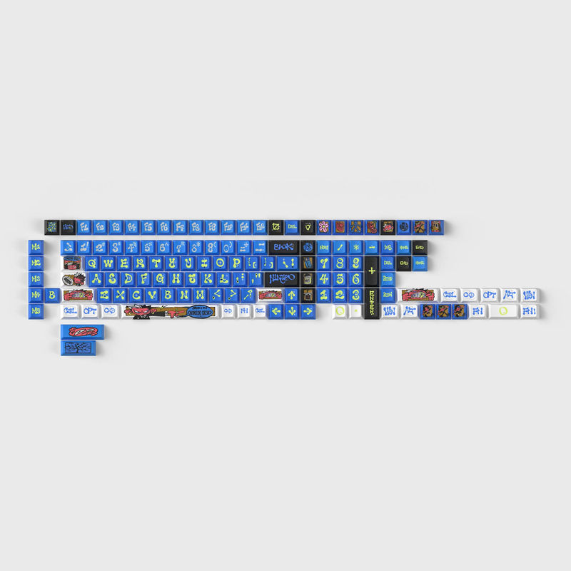NINEGO - Cherry Profile Dye-Sub PBT Full Keycap Set - Version:Full Set (140 keys) - Colorways:Blue