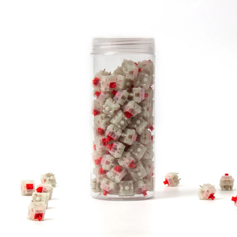 Gateron KS-3 Milky Pro Switch - Option:Red - Quantity of one set:110 Switches
