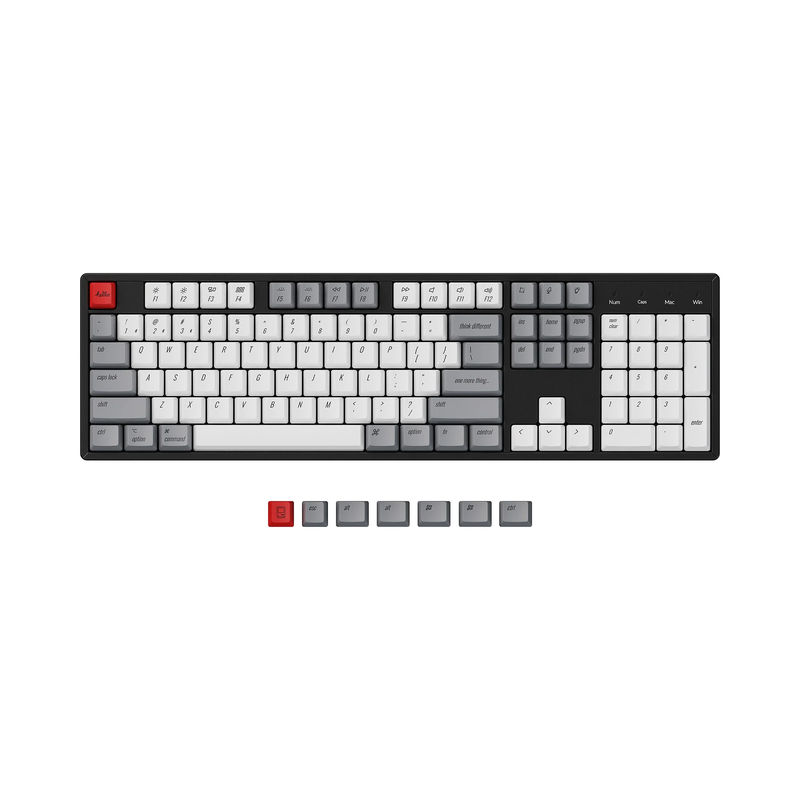 Keychron OEM Profile PBT Retro Keycap Set - Version:OEM Keycap Set - Keyboard Version:K10 / K10 Pro