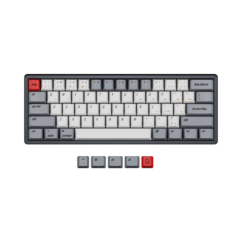 Keychron OEM Profile PBT Retro Keycap Set - Version:OEM Keycap Set - Keyboard Version:Q4 / Q4 Pro /  V4 / K12 / K12 Pro