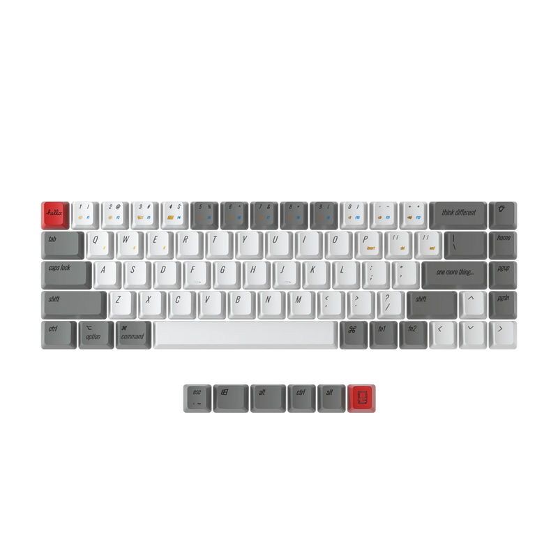 Keychron OEM Profile PBT Retro Keycap Set - Version:OEM Keycap Set - Keyboard Version:K6 / K6 Pro