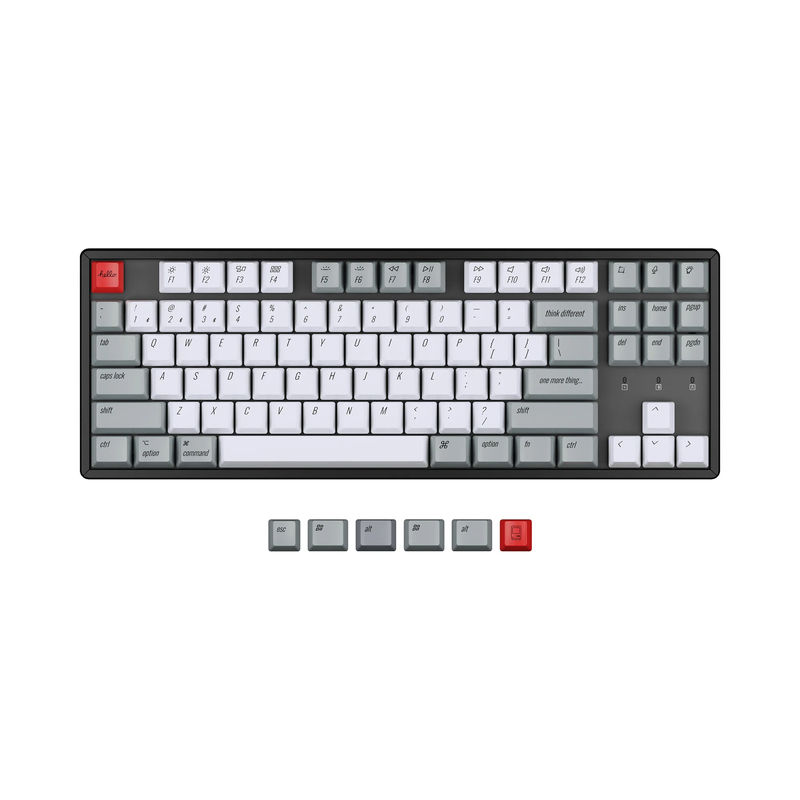 Keychron OEM Profile PBT Retro Keycap Set - Version:OEM Keycap Set - Keyboard Version:Q3 / Q3 Pro / V3 / K8 / K8 Version 2 / K8 Pro