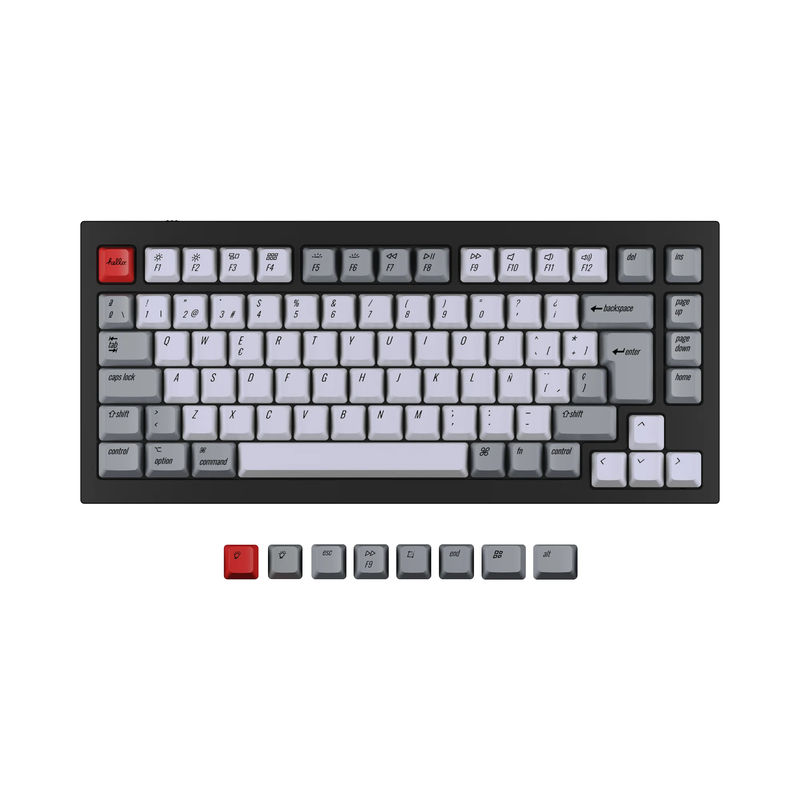 ISO Q1 & Q1 Pro & V1 & K2 & K2 Pro OEM Dye-Sub PBT Keycap Set - Version:K2 HE & Q1 HE & Q1 & Q1 Pro & V1 & K2 & K2 Pro OEM Keycap Set - Keyboard Version:ESP-ISO