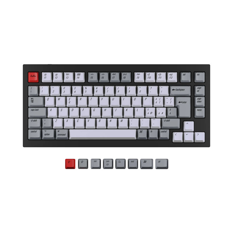 ISO Q1 & Q1 Pro & V1 & K2 & K2 Pro OEM Dye-Sub PBT Keycap Set - Version:K2 HE & Q1 HE & Q1 & Q1 Pro & V1 & K2 & K2 Pro OEM Keycap Set - Keyboard Version:IT-ISO