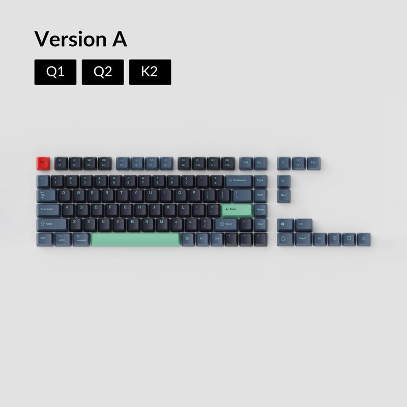 OEM Dye-Sub PBT Keycap Set - Hacker - Version:OEM Keycap Set - Keyboard Version:Version A