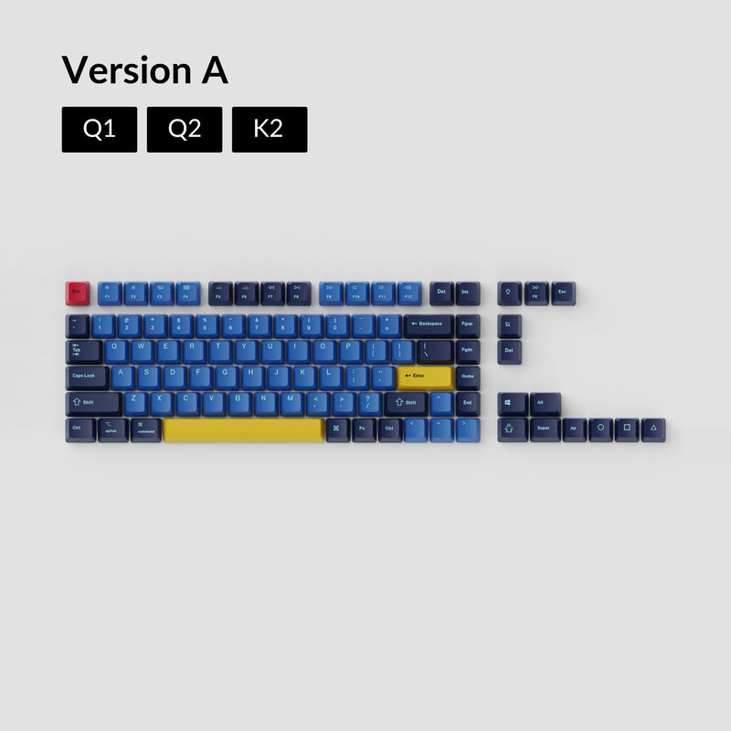 OEM Dye-Sub PBT Keycap Set - Beach - Version:OEM Keycap Set - Keyboard Version:Version A