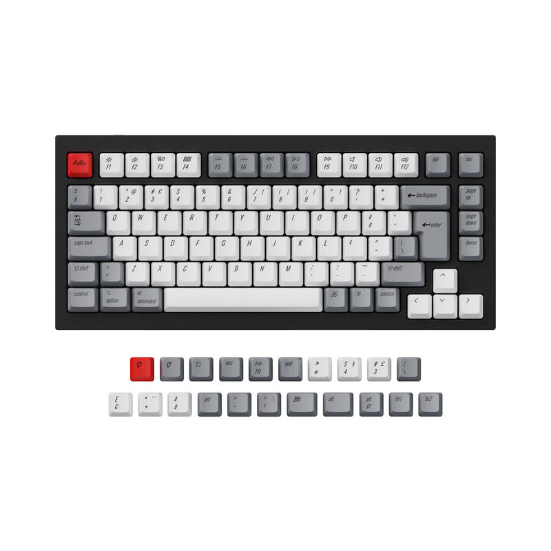 ISO & ANSI Q1 & Q1 Pro & Q2 & Q2 Pro & V1 & V2 & K2 & K2 Pro OEM Dye-Sub PBT Keycap Set - Retro - Version:Q1 HE & Q1 & Q1 Pro & Q2 & Q2 Pro & V1 & V2 & K2 & K2 Pro OEM PBT Retro Keycap Set - Keyboard Version:Portuguese-ISO