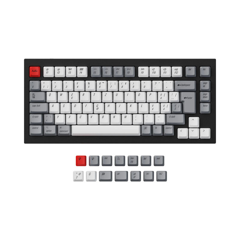 ISO & ANSI Q1 & Q1 Pro & Q2 & Q2 Pro & V1 & V2 & K2 & K2 Pro OEM Dye-Sub PBT Keycap Set - Retro - Version:Q1 HE & Q1 & Q1 Pro & Q2 & Q2 Pro & V1 & V2 & K2 & K2 Pro OEM PBT Retro Keycap Set - Keyboard Version:Swiss-ISO