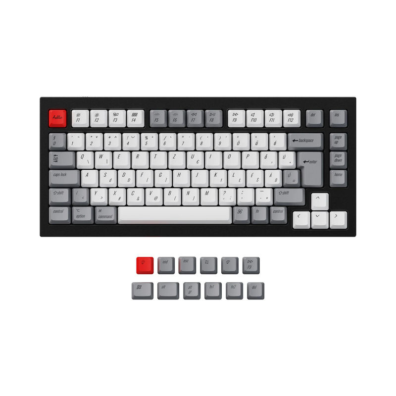 ISO & ANSI Q1 & Q1 Pro & Q2 & Q2 Pro & V1 & V2 & K2 & K2 Pro OEM Dye-Sub PBT Keycap Set - Retro - Version:Q1 HE & Q1 & Q1 Pro & Q2 & Q2 Pro & V1 & V2 & K2 & K2 Pro OEM PBT Retro Keycap Set - Keyboard Version:Hungarian-ISO