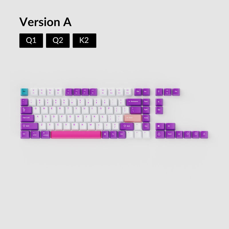 OEM Dye-Sub PBT Keycap Set - Unicorn - Keycaps Type:OEM Keycap Set - Keyboard Version:Version A