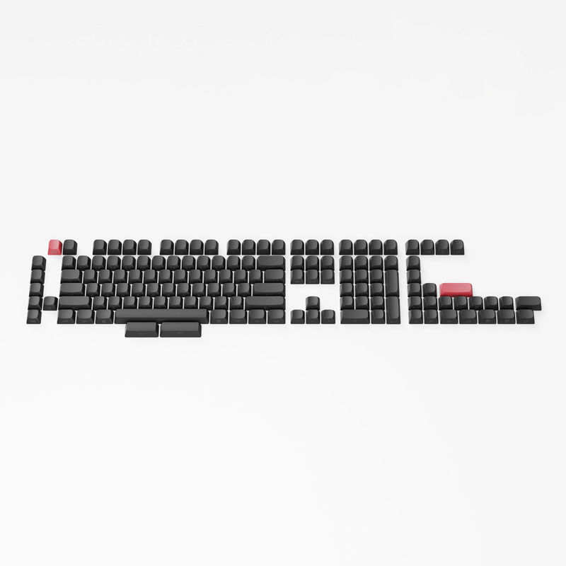 Double Shot OSA PBT Side-Printed Full Keycap Set - Version:Full Set (141 keys) - Colorways:Black