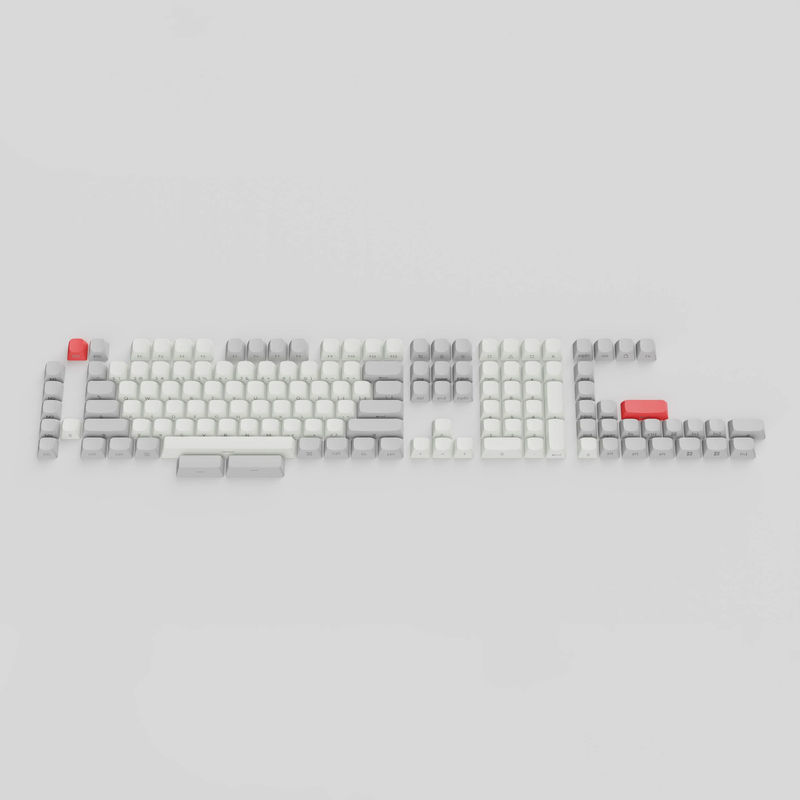 Double Shot OSA PBT Side-Printed Full Keycap Set - Version:Full Set (141 keys) - Colorways:White