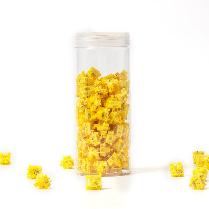 Gateron Phantom Switch - Option:Phantom Yellow - Quantity of one set:110 Switches
