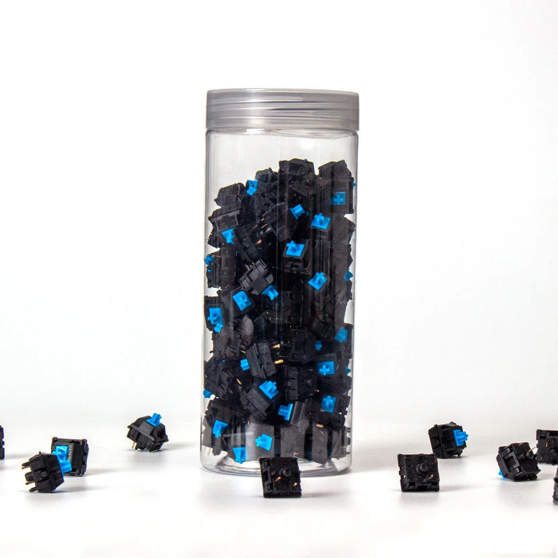 Gateron KS-3X Full Black Switch - Option:Blue - Quantity of one set:110 Switches