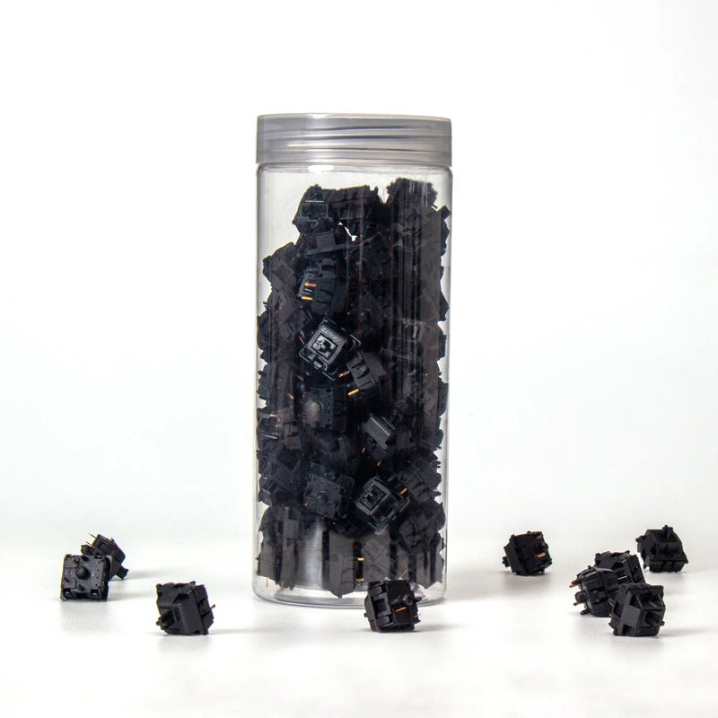 Gateron KS-3X Full Black Switch - Option:Black - Quantity of one set:110 Switches