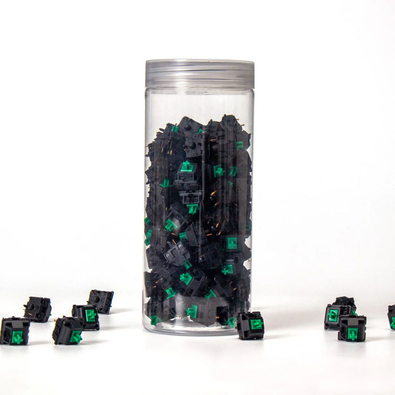 Gateron KS-3X Full Black Switch - Option:Green - Quantity of one set:110 Switches