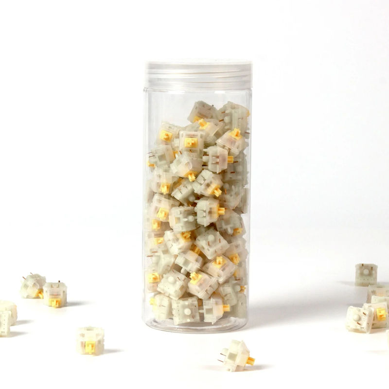 Gateron KS-3X1 Milky Switch - Option:Yellow - Quantity of one set:110 Switches