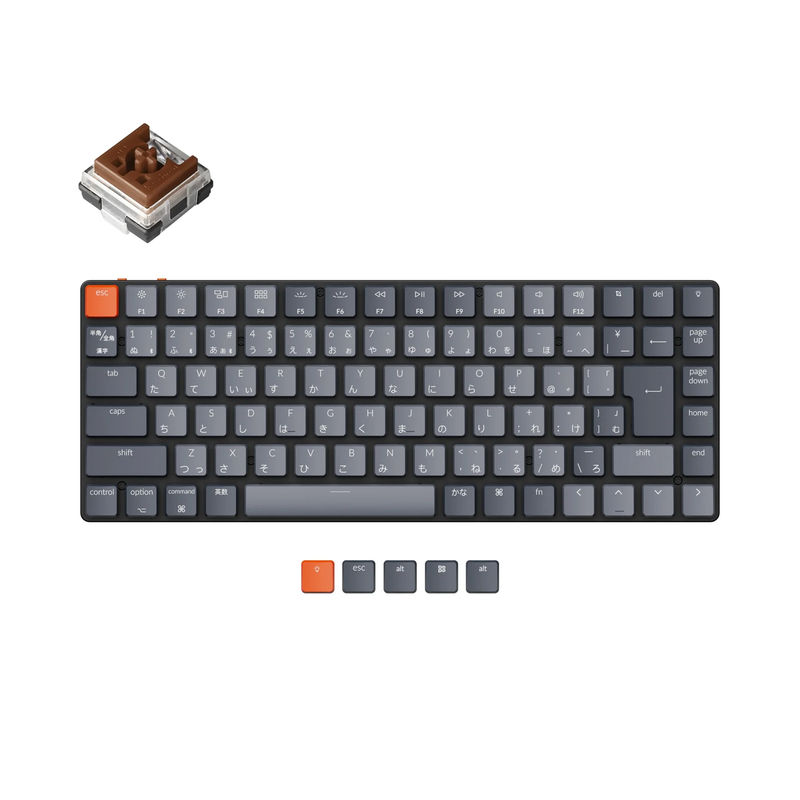 Keychron K3 Ultra-slim Wireless Mechanical Keyboard (Japan JIS Layout) - Version 2 - Version:White Backlight - Switch Type:Low Profile Keychron Optical (Hot-swappable) - Switch Option:Brown