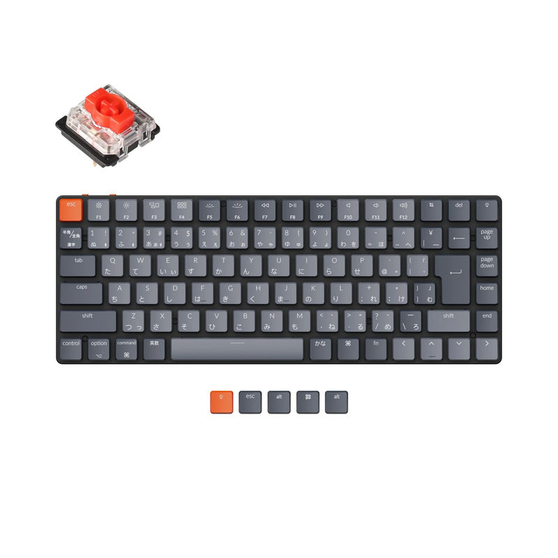 Keychron K3 Ultra-slim Wireless Mechanical Keyboard (Japan JIS Layout) - Version 2 - Version:White Backlight - Switch Type:Low Profile Gateron Mechanical - Switch Option:Red